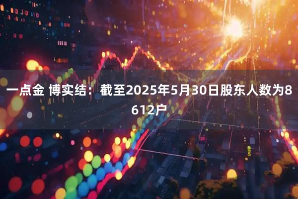 一点金 博实结：截至2025年5月30日股东人数为8612户